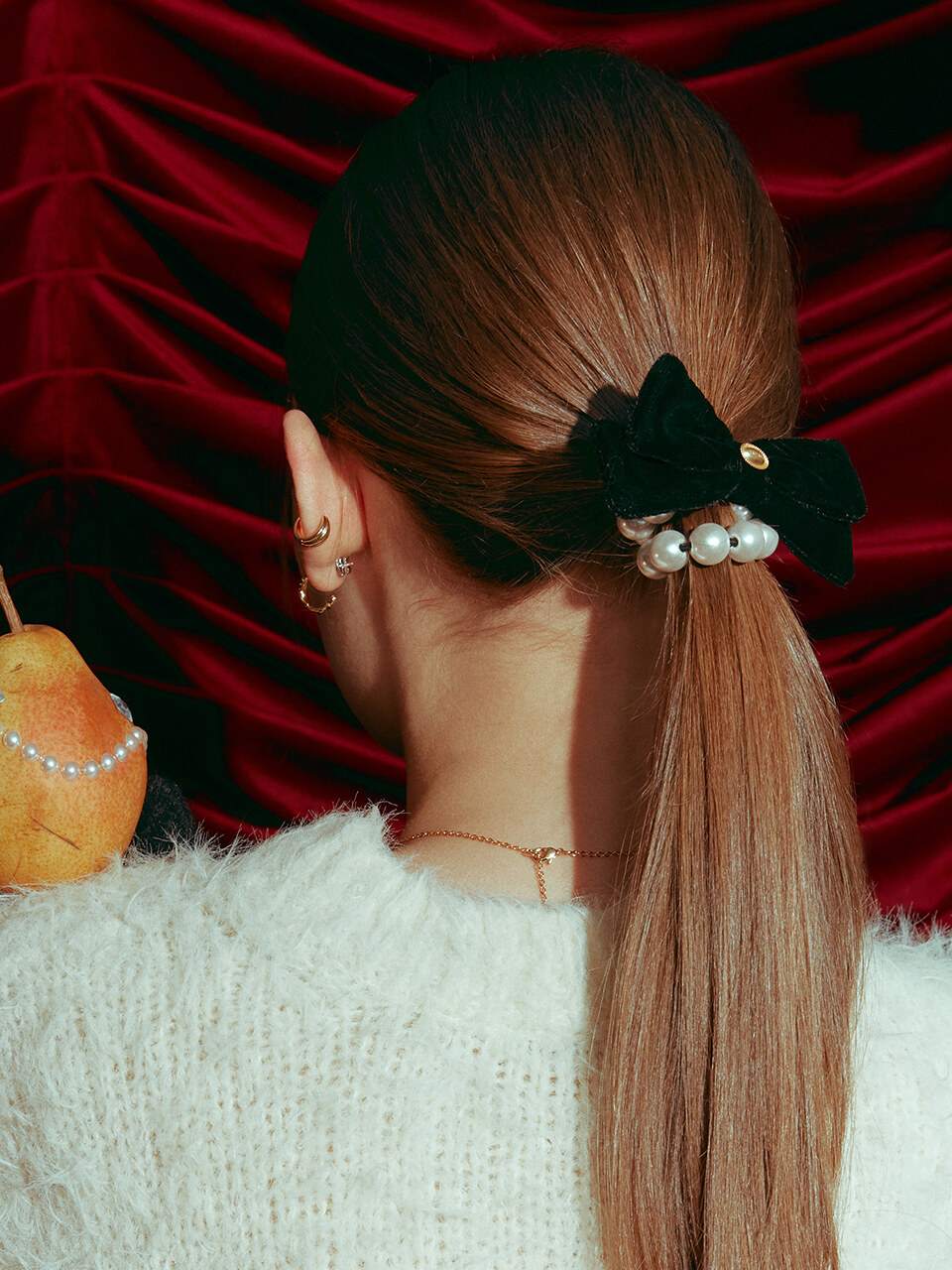 TATIANA Celina Pearl Band Scrunchie HB2209