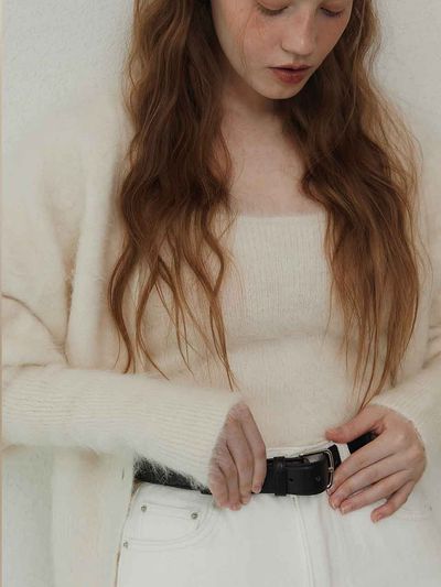 TATIANA Chic Pipe Buckle Leather Belt 30mm (6 Colors)