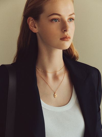 TATIANA Coin Layered Necklace Set