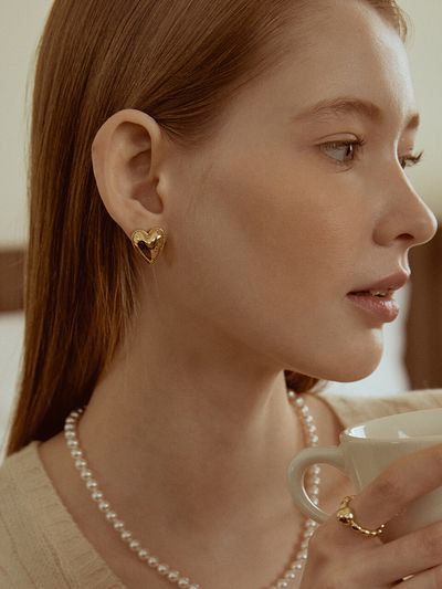 TATIANA Crush Heart Earrings EC1944
