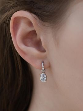 TATIANA Duline Dangle Hoop Earrings (EC3214)