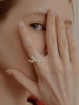 TATIANA Lovely Pearl Ribbon Ring CR1821