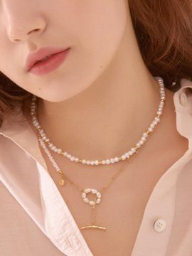 TATIANA Pearl Ball Necklace