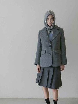 TATIANA Plain Knit Hoodie Balaclava (5 Colors)