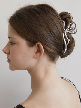 TATIANA Queen Crystal Ribbon Hair Claw Clip HB2261