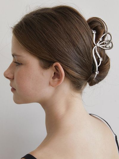 TATIANA Queen Crystal Ribbon Hair Claw Clip HB2261