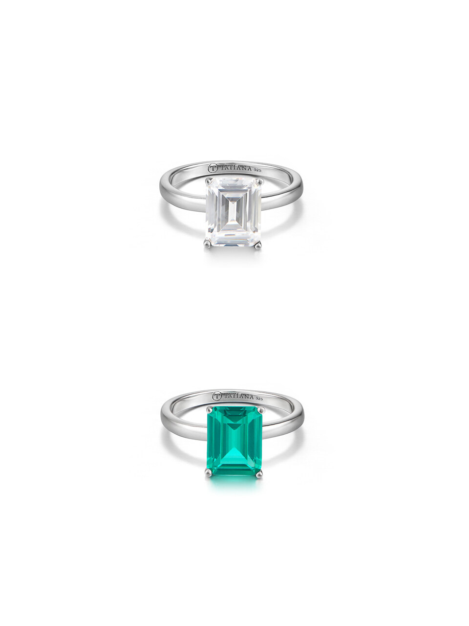 TATIANA [Silver925] Bold Emerald Cut Ring_CR0490