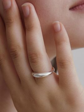 TATIANA (Silver 925) Bold Shine Minimal Ring CR1837