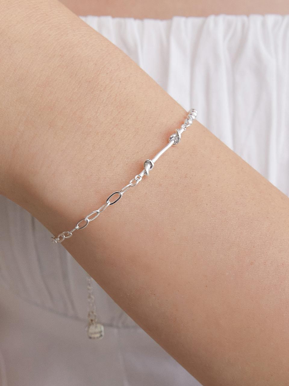 TATIANA (Silver 925) Mix Chain Bracelet BR2188