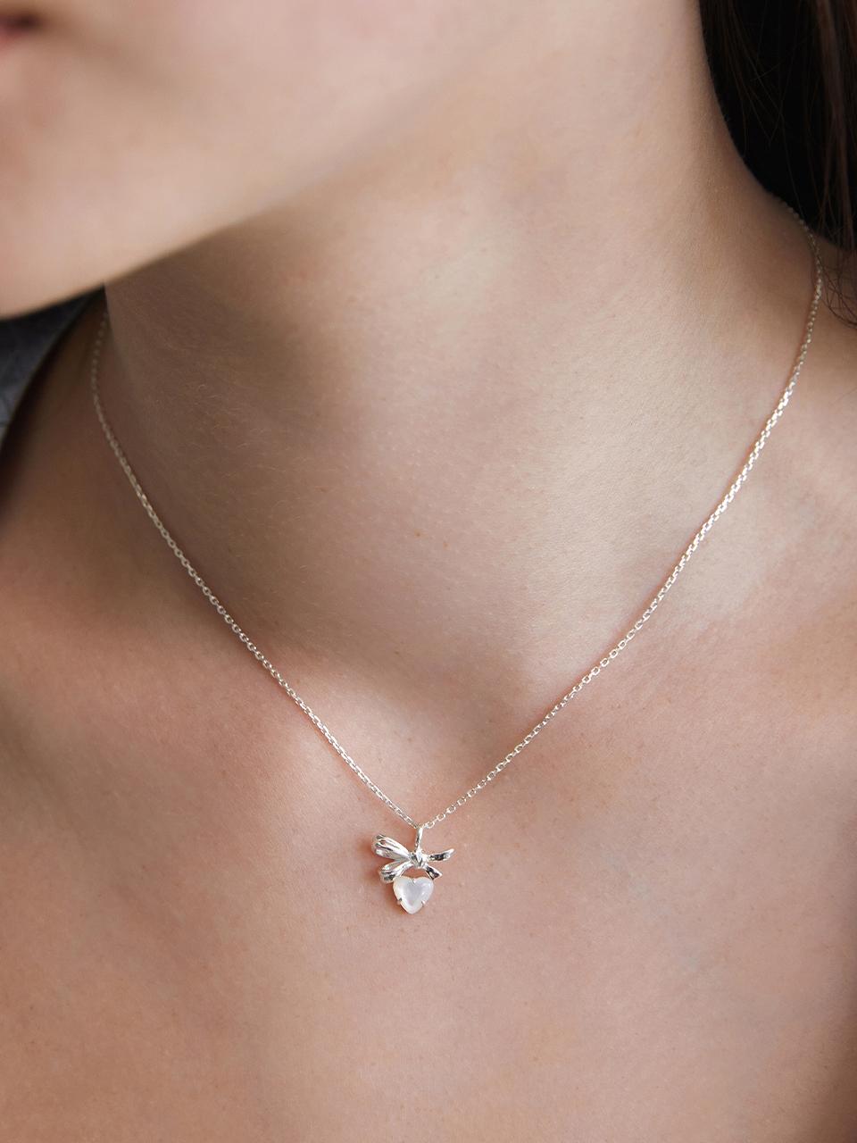 TATIANA (Silver 925) Pretty Heart Pendant Necklace NZ2407