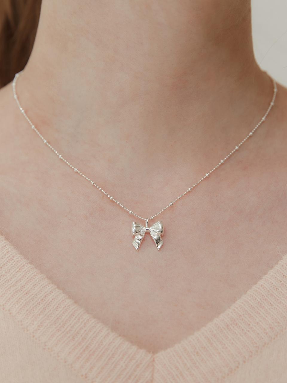 TATIANA [Silver 925] Sally Ribbon Necklace