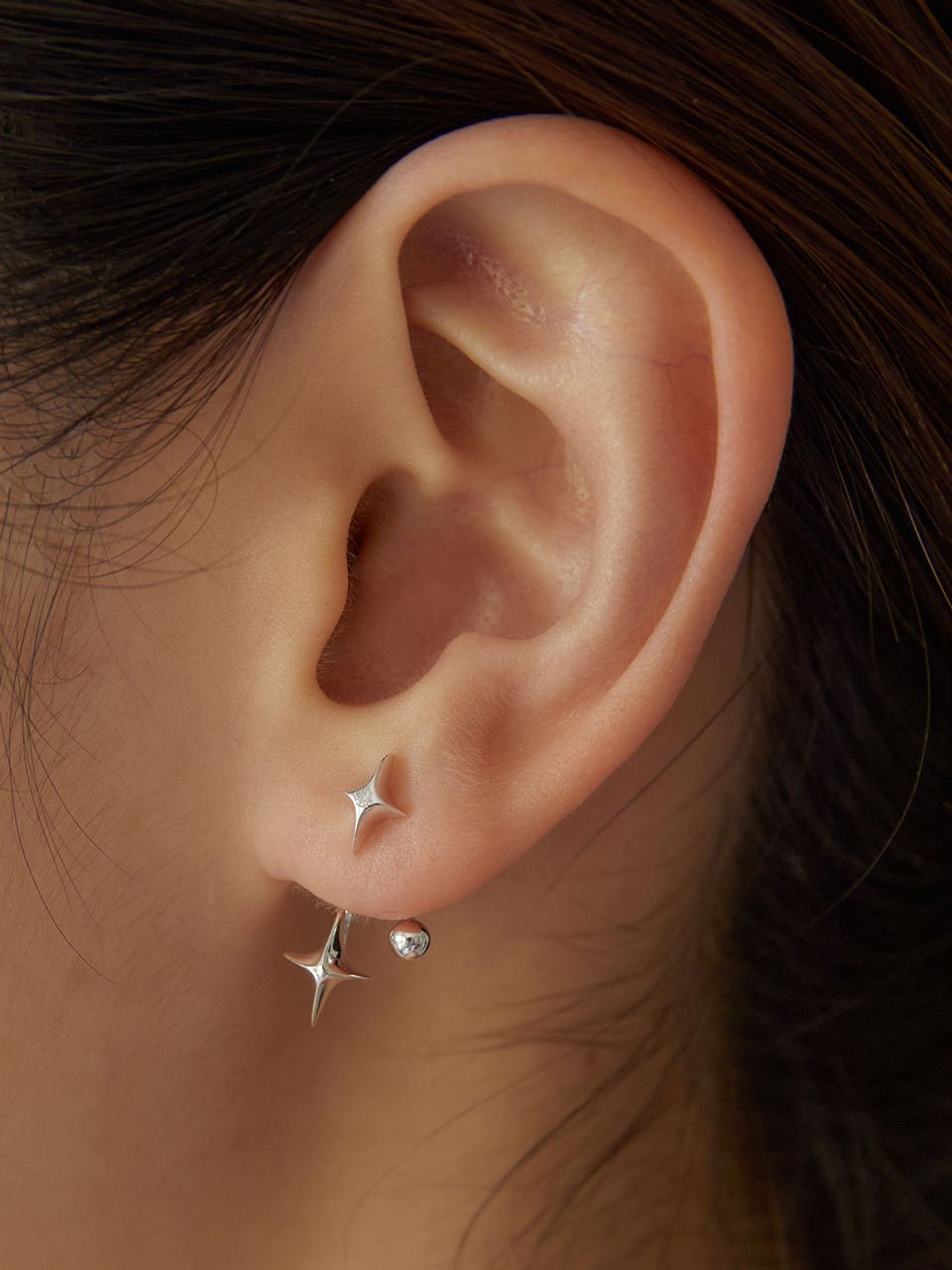 TATIANA (Silver 925) Shooting Star EarJacket Earring