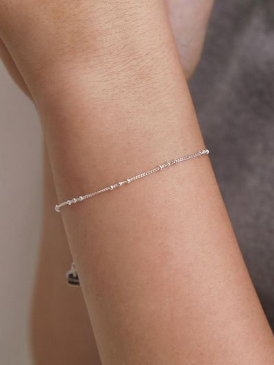 TATIANA (Silver 925) Triple Ball Chain Bracelet BR1801
