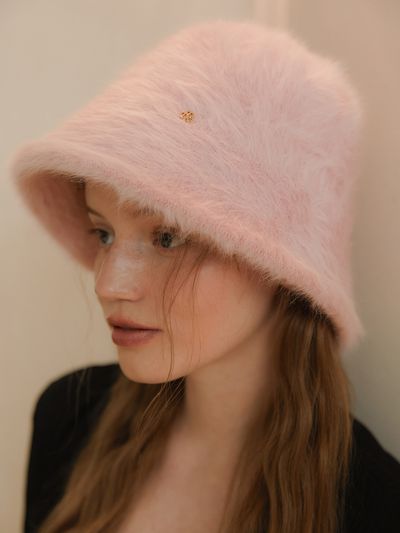 TATIANA Snow Fur Bucket Hat