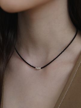 TATIANA Swarovski Pearl Brass Stacked Pendant Beaded Necklace (NZ2446)