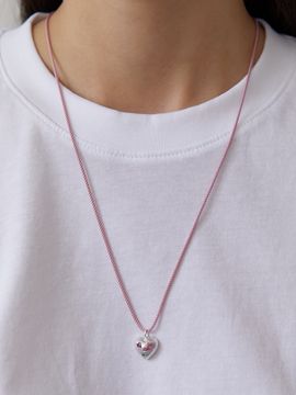 TATIANA Witty Cubic Heart String Necklace NZ2118_ 3 Colors