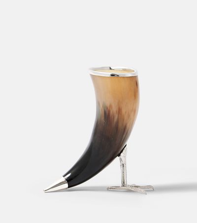 Tavares 1922 Tavares 1922 Bird Edit horn and sterling silver vase