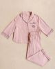 TBCo TBCo Cotton & Linen Cropped Pajamas Set Top in Pink, Women's at Urban Outfitters - 5