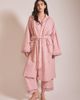 TBCo TBCo Cotton & Linen Robe in Pink, Women's at Urban Outfitters - 1
