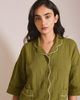 TBCo TBCo Cotton Cropped Leg Pajama Set Top in Lilac, Women's at Urban Outfitters - 2