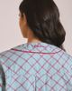 TBCo TBCo Cotton Lattice Cropped Pajamas Set Top in Blue Lattice, Women's at Urban Outfitters - 2