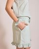 TBCo TBCo Cotton Ruffle Short Pajamas Set Top in Blue Stripe Ruffle, Women's at Urban Outfitters - 4