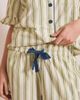 TBCo TBCo Cotton Ruffle Stripe Short Pajamas Set Top in Olive Stripe Ruffle, Women's at Urban Outfitters - 4