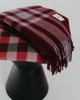 TBCo TBCo Recycled Wool Plaid Throw Blanket in Burgundy Modern Tartan at Urban Outfitters - 2