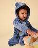 Tea Collection Tea Collection Bear Ears Velour Baby Hoodie - 5