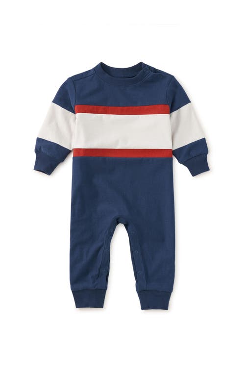 Tea Collection Tea Collection Colorblock Rugby Baby Romper