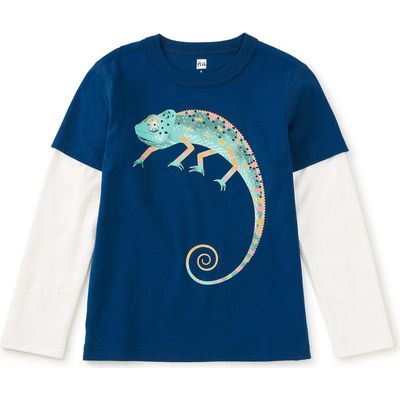 Tea Collection Tea Collection Cool Chameleon Layered Tee