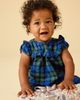 Tea Collection Tea Collection Plaid Ruffle Baby Romper - 2