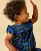 Tea Collection Tea Collection Plaid Ruffle Baby Romper - 4