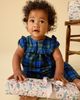 Tea Collection Tea Collection Plaid Ruffle Baby Romper - 5