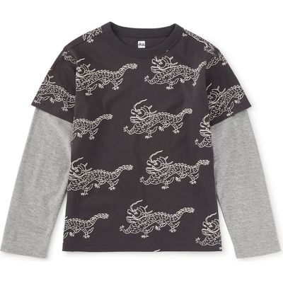 Tea Collection Tea Collection Printed Layered Sleeve Tee