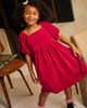 Tea Collection Tea Collection Puff Shoulder Velour Dress - 2