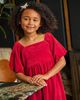 Tea Collection Tea Collection Puff Shoulder Velour Dress - 3
