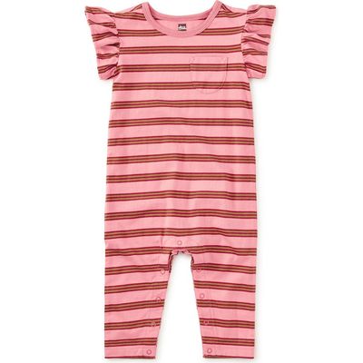 Tea Collection Tea Collection Ruffle Sleeve Baby Romper