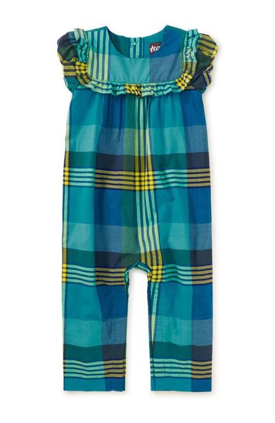 Tea Collection Tea Collection Woven Ruffle Baby Romper