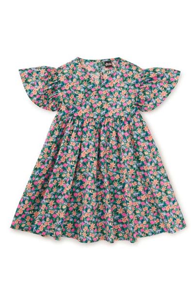 Tea Collection Tea Collection Wrap Neck Flutter Dress