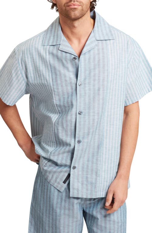 Ted Baker Ted Baker Alverez Short Sleeve Cotton & Linen Button-Up Shirt