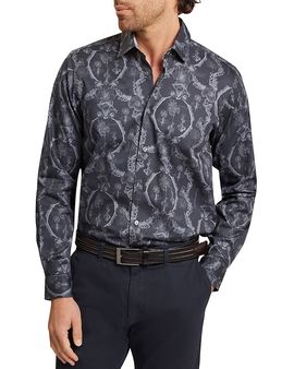 Ted Baker Ted Baker Baddley Regular Fit Lace Pattern Shirt