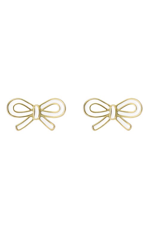 Ted Baker Ted Baker Bowie Tie Bow Enamel Stud Earrings