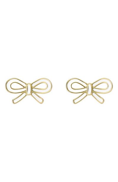 Ted Baker Ted Baker Bowie Tie Bow Enamel Stud Earrings