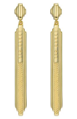 Ted Baker Ted Baker Devany Deco Groove Drop Earrings