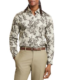 Ted Baker Ted Baker Dornan Regular Fit Shadow Leaf Print Shirt