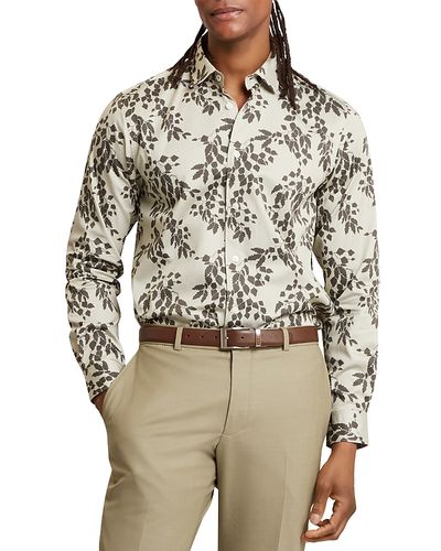 Ted Baker Ted Baker Dornan Regular Fit Shadow Leaf Print Shirt