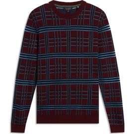 Ted Baker Ted Baker Eatton Plaid Crewneck Sweater