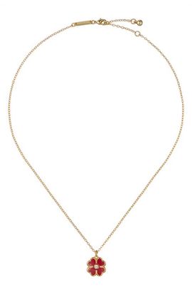Ted Baker Ted Baker Fern Enamel Flower Pendant Necklace
