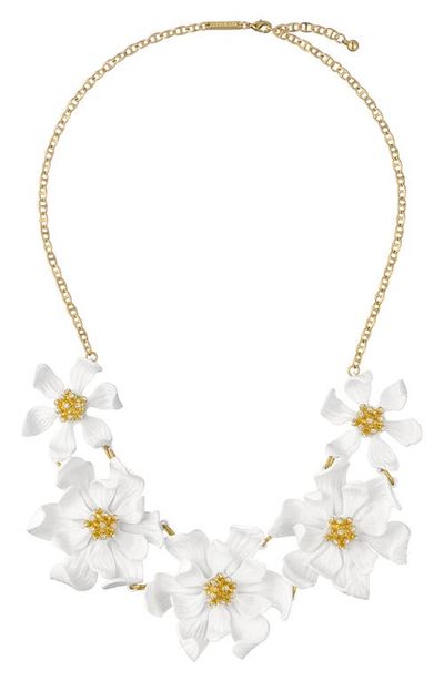 Ted Baker Ted Baker Fulla Furled Flower Enamel Charm Necklace